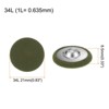 Unique Bargains Metal Shank Round Cloth Covered DIY Sewing Buttons 20 Pcs - 2 of 4