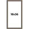 PosterPalooza | Panoramic Weathered Black Picture Frame - UV Acrylic, Foam Board Backing, Hanging Hardware - 2 of 4