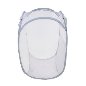 Unique Bargains Folding Round Laundry Basket 14.17"x22.83" 1 Pc - 1 of 4