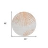 Salmon And Ivory Abstract Washable Indoor Outdoor Area Rug - 3 of 4