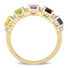 EVERLY JEWELRY | Multiple-color option in Silver Eternity Ring with Multiple color gemstone Options. - 4 of 4