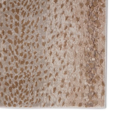 Reversible Gray Wool and Synthetic Rectangular Area Rug