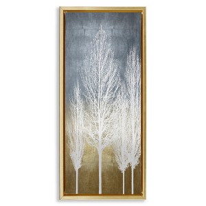 Stupell Industries Tall Tree Silhouettes Abstraction, 15" x 31" - 1 of 4