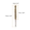 Unique Bargains Sturdy Wear-resistant 1/4" Hex Shank Handle Cleaning Brass Bore Brush - 2 of 4