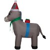Gemmy Christmas Inflatable Donkey, 5 ft Tall, Multi - 4 of 4