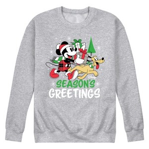 Men's - Disney - Seasons Greetings Graphic Fleece Sweatshirt - 1 of 4