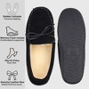 Alpine Swiss Sabine Womens Moccasin Slippers Genuine Suede House Shoe Memory Foam Insole Plush Faux Shearling Fur Indoor Outdoor Anti-Slip Rubber Sole - 2 of 4