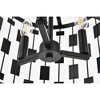 Elegant Lighting Levante 3 lights pendant in black - 4 of 4