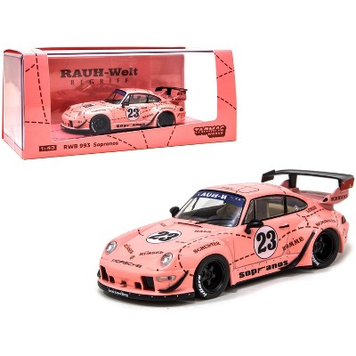 Porsche RWB 993 #23 "Sopranos" Pink "RAUH-Welt BEGRIFF" 1/43 Diecast Model Car by Tarmac Works