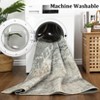 8x10 Modern Area Rug - Washable, Non-Slip Low Pile for Living Room, Bedroom - Abstract Indoor Throw Floor Cover - 4 of 4