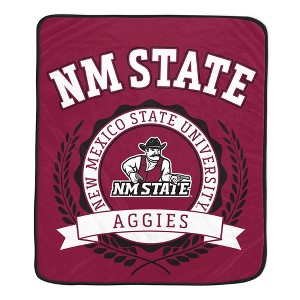 NCAA New Mexico State Aggies Crest Ultra Soft Blanket - 1 of 2