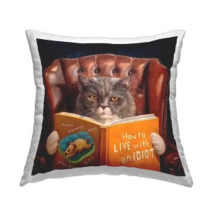 Stupell Industries Angry Cat Reading Dog Book Feline Pet Humor - 1 of 3
