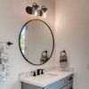 LNC Aries Traditional Mason Jar Vanity  Lights,Black with Class Jar, 2 Light/ 3 Light - 2 of 4
