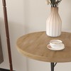 VYNXARIA Round Side Table - Compact Modern Accent Table with Metal Legs, Perfect for Small Spaces in Living Room, Bedroom, Office, Corners - 3 of 4