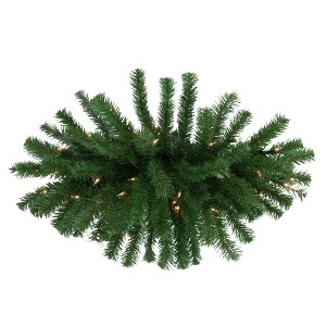 Northlight Pre-Lit Dorchester Pine Artificial Christmas Swag - 28" - Clear Lights - 1 of 4