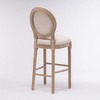TOAOTBNBO Wood Barstools with Ergonomic Backrest, Kitchen Island Bar Chair Set of 2, Mid-century Bar stool with Comfortable Cushion - 4 of 4