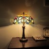 Chloe Lighting August Tiffany-style Dark Bronze 2 Light Victorian Table Lamp 16" Shade - 2 of 4