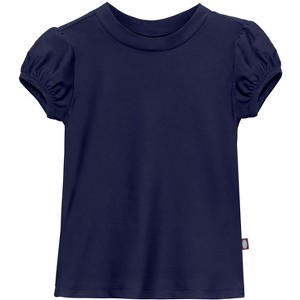 City Threads USA-Made Girls UPF 50+ Puff Sleeve Rashguard - 1 of 4