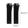 INSPIRE CHIC Women's Fishnet Elastic Mesh Half Finger Gloves 1 Pair - 2 of 4