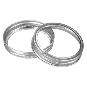 Unique Bargains Leak Proof Tinplate Canning Jar Rings Fit Storage Cover 30 Pcs - 1 of 3