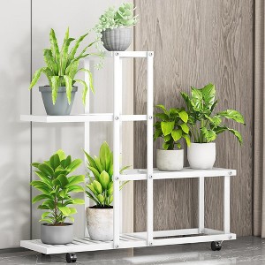 GustoWave Flower Rack, Multi-Tier Plant Stand Indoor, Metal Corner Tiered Plant Stand, for Living Room, Balcony, Garden, Farm, Botanical Garden - 1 of 4