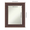 Amanti Art Moab Brown Bronze Beveled Framed Bathroom Vanity Wall Mirror - 3 of 4