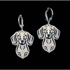 Dachshund Dog Sterling Silver Earrings Necklace Set Women Ginger Lyne Collection - 3 of 4
