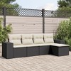 vidaXL Garden Sofa Set Black - 2 of 4