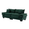Polyester Sofa Sleeper Couch Loveseat Sofa with Pillows Comfy Polyester Deep Seat Sofa for Bedroom,Living Room,Apartment,Office,Dorm-Green Polyester - 4 of 4
