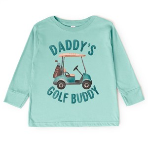 The Juniper Shop Daddy's Golf Buddy Toddler Long Sleeve Tee - 1 of 4