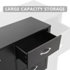 SUGIFT 6 Drawer Dresser, Modern Wood Chest of Drawers with Metal Handles for Bedroom Living Room Hallway Entryway, Black - 4 of 4