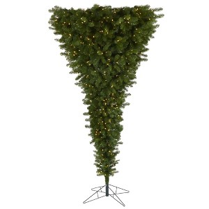 Nearly Natural 8' Sun Valley Spruce Upside Down Prelit LED Artificial Christmas Tree - 1 of 1
