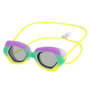 Speedo Kids' Sunny Vibes Swim Goggles - Multi Mermaid Scales - 1 of 4