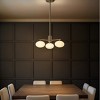 ALOADECOR Mid Century Modern Opal Glass Chandelier Classic Globe Pendant Light For Dining Room Living Room - 2 of 4