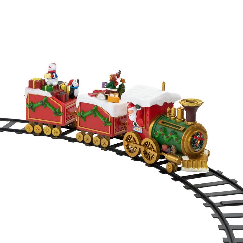 Northlight 16-Piece LED Lighted Musical and Animated Christmas Village Train, 4 of 9
