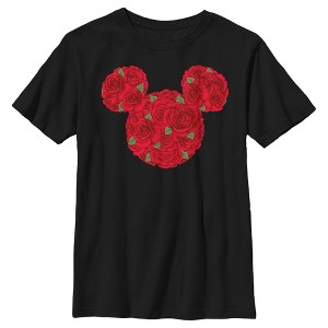 Boy's Disney Mickey Mouse Rose Silhouette T-Shirt - 1 of 4