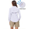 Women's UPF 50+ UV Sun Protection Safari Shirt Back Mesh-Lined Long Sleeve Button Down Fishing Shirts Hiking Shirts Travel Shirts for Women - 2 of 4