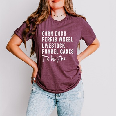 Simply Sage Market It's Fair Time Words Short Sleeve Tee