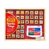 Melissa & Doug Wooden Stamp Set, Favorite Things - 26 Wooden Stamps, 4-Color Stamp Pad - 3 of 4