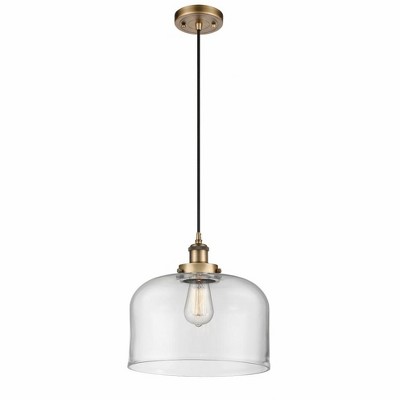 Bell - 1 Light Cord Hung Mini Pendant In Industrial Style-11.38 Inches Tall and 12 Inches Wide