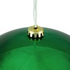 Northlight 10" Shatterproof Shiny Christmas Ball Ornament - Green - 2 of 3