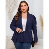 Clearlove Women Casual Blazer Open Front Long Sleeve Work Office Cardigan Jackets - 3 of 4