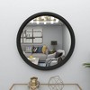 32" Contemporary Wood Wall Mirror Black - Olivia & May: MDF Frame, No Assembly, Wall Mount - 4 of 4