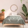 Twin Extra Long Pimlada Phuapradit Winter Forest 1 Polyester Comforter + Pillow Shams Gray - Deny Designs: Abstract Non-Woven Bedding Set - 3 of 4