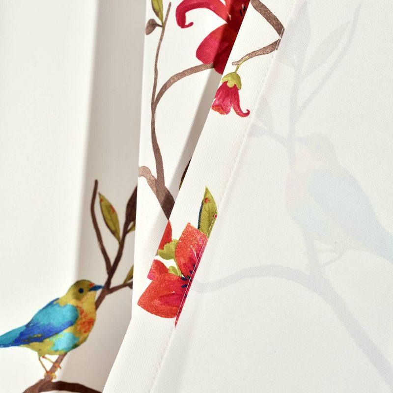 Set of 2 Neela Birds Light Filtering Window Curtain Panels - Lush Décor, 6 of 11