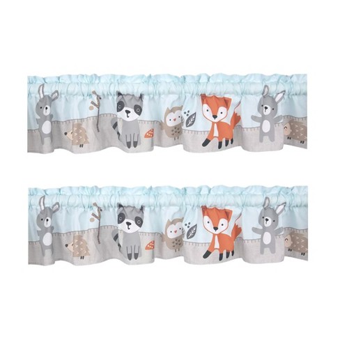 Bedtime Originals Woodland Friends Nursery/Child Window Valance 2-Pack - image 1 of 4