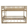 Whisen Wood Detachable Bunk Bed with Ladder and Guardrails - 4 of 4
