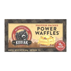 Kodiak Protein-Packed Power Waffles Chocolate Chip Frozen Waffles - 8ct - 1 of 4