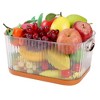 VECELO Refrigerator Organizer, Durable PET Storage Bin for Kitchen, Space Saving & Contain Spill, Orange - 2 of 4
