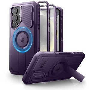 Dexnor for Samsung Galaxy S25 Plus Case with Camera Cover & Adjustable Kickstand & Built-in Screen Protector, Magnetic Cover (2025) - 1 of 1
